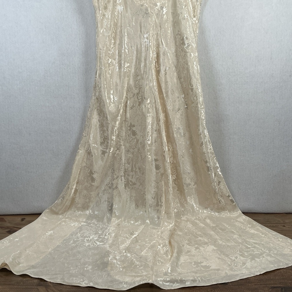 Victoria's‎ Secret Vintage Gold Label Slip Dress Lingerie Cream Lace Large NWT - Picture 9 of 15
